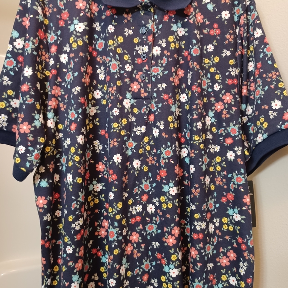 Woman Within Floral Print Top - Picture 1 of 5